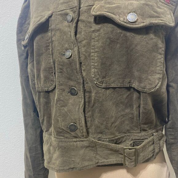 Free People Everlyn Jacket In Moss (Army Green / Olive) Size Medium - Picture 3 of 11